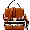 Plaid Checker 2 in 1 Convertible Backpack Satchel MH-BL1045S
