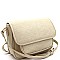 QUILTED FLAP CROSS BODY MESSENGER