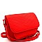 QUILTED FLAP CROSS BODY MESSENGER