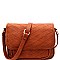 QUILTED FLAP CROSS BODY MESSENGER
