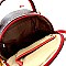 CH-BT2671 Checker Plaid Print Medium Convertible Backpack Satchel