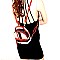 CH-BT2671 Checker Plaid Print Medium Convertible Backpack Satchel