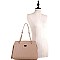 Stylish Pinstripe Embossed 2-Way Chain Tote Bag MH-BY4141