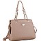 Stylish Pinstripe Embossed 2-Way Chain Tote Bag MH-BY4141