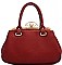 DESIGNER CHIC PEARL CLOSER SATCHEL WITH LONG STRAP