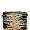 Sequin Embellished Two-Tone Clutch Shoulder Bag
