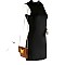 Butterfly Charm Block Striped Clutch Shoulder Bag