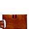 Butterfly Charm Block Striped Clutch Shoulder Bag