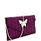 Butterfly Charm Quilted Envelope Clutch MH-CL0155