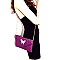 Butterfly Charm Quilted Envelope Clutch MH-CL0155
