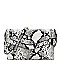 ENVELOPE SNAKE PRINT CROSS BODY SHOULDER BAG