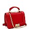 TWO WAY TURN-LOCK SATCHEL SHOULDER BAG