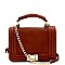 TWO WAY TURN-LOCK SATCHEL SHOULDER BAG