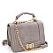 TWO WAY TURN-LOCK SATCHEL SHOULDER BAG