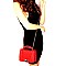 TWO WAY TURN-LOCK SATCHEL SHOULDER BAG