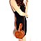 ROUND BUCKLE WRIST HANDLE ACCENT SATCHEL