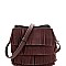 MULTI-COMPARTMENT 4 LAYER FRINGE BOHEMIAN SHOULDER BAG