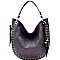 D0408-LP Stud and Stitch Accent Expandable Single Strap Hobo