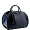 CROCODILE TRIM TASSEL ACCENT SATCHEL