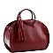CROCODILE TRIM TASSEL ACCENT SATCHEL