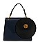 David Jones Chic Handbag with Gold Lock