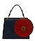 David Jones Chic Handbag with Gold Lock