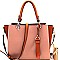 Color Block 3-Compartment Satchel Wallet SET MH-DB7139W