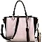 Color Block 3-Compartment Satchel Wallet SET MH-DB7139W