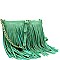 FRINGED CROSS BODY MESSENGER