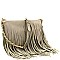 FRINGED CROSS BODY MESSENGER