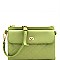 Turn-Lock Accent Quilted Front Pocket Cross Body