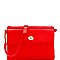Turn-Lock Accent Quilted Front Pocket Cross Body