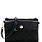 Turn-Lock Accent Quilted Front Pocket Cross Body