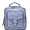 Boxy Multi-Pocket Textured Fashion Backpack