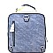 Boxy Multi-Pocket Textured Fashion Backpack