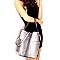 2 in 1 Ostrich Embossed Side Pocket Tall Hobo