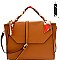 Scarf Wrap Handle Flap Satchel with Portable Charger MH-F0242C