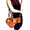 Butterfly Charm Color Block Striped 2 in 1 Shoulder Bag MH-F0274