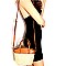 Trendy Woven Straw Medium Bucket Satchel Shoulder Bag MH-FC19479