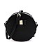 Bow Accent Round Crossbody Shoulder Bag