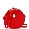 Bow Accent Round Crossbody Shoulder Bag