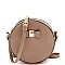 Bow Accent Round Crossbody Shoulder Bag