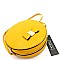 Bow Accent Round Crossbody Shoulder Bag