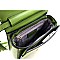 Retro Pinch-Lock Accent 3-Compartment Medium Satchel