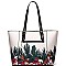 2 in 1 Authentic Frida Kahlo Cactus Series Shopper Tote