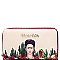 CACTUS SERIES AUTHENTIC FRIDA KAHLO DOUBLE ZIP WALLET