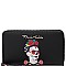 Frida Kahlo Skull Wristlet Wallet