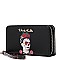Frida Kahlo Skull Wristlet Wallet