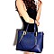 Tassel Accent Chevron Quilted Boston Satchel MH-GH102