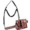 2 in 1 Snake Print Transparent Clear Hobo Cross Body
